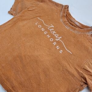 Pressbox Distressed Texas Longhorns NCAA Orange Women S Top University of Texas